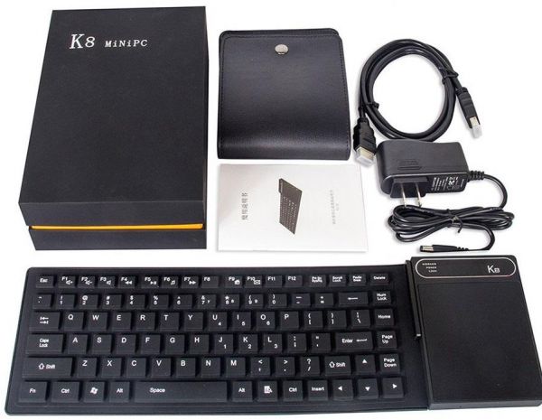 รีวิว K8 mini PC และคีย์บอร์ด Flexible QWERTY Keyboard and Touchpad